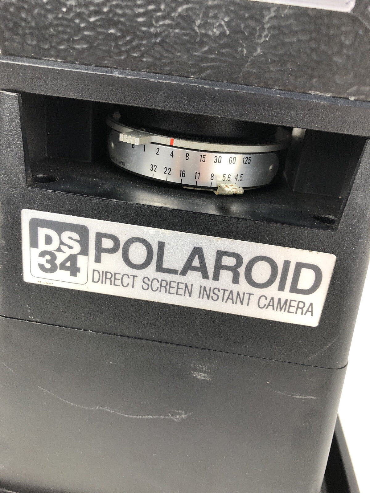 VINTAGE Polaroid DS34 Camera W CR-28 CRT HOOD Fast Shipping