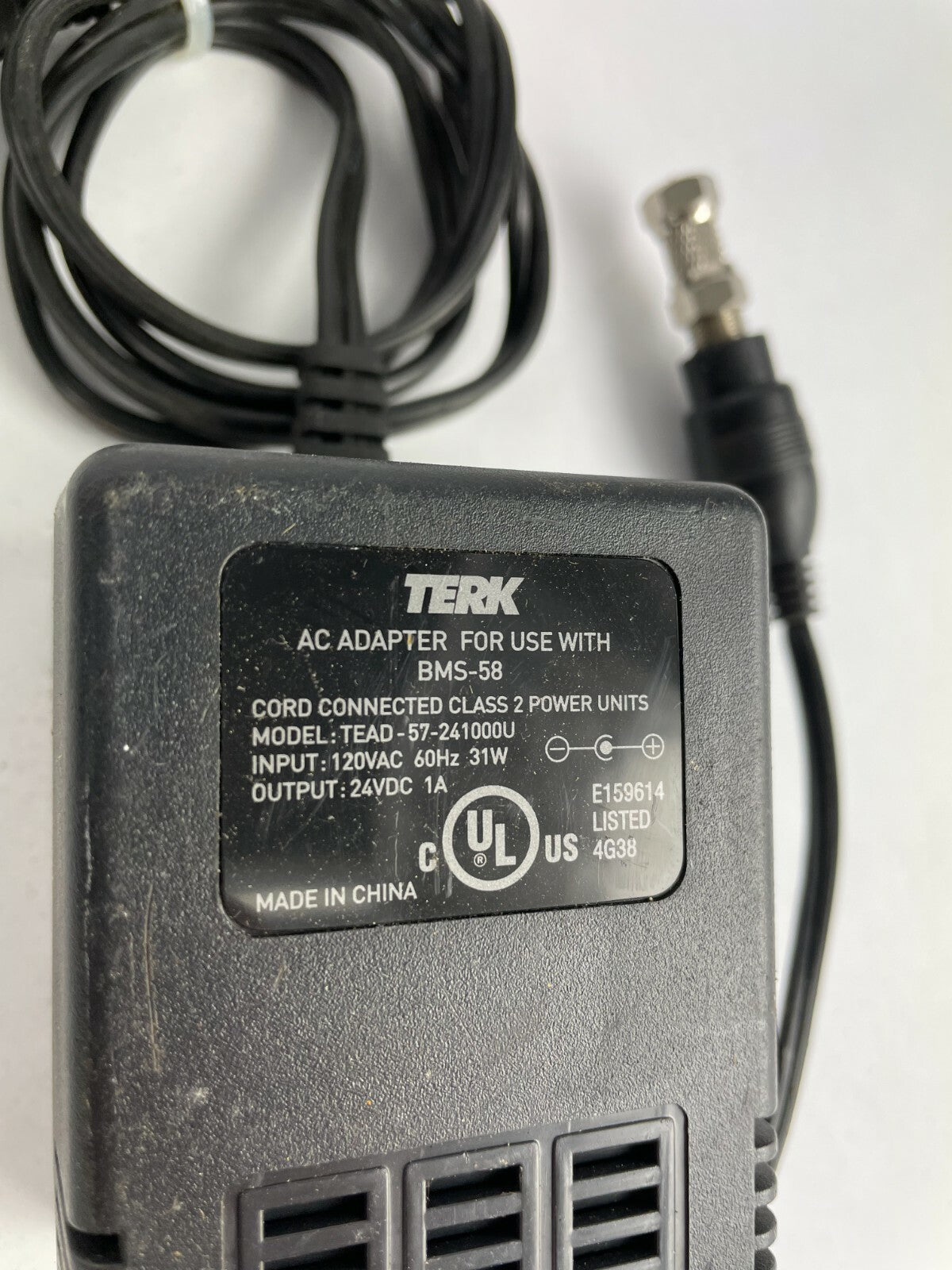 Genuine TERK 57-241000U Ac Adapter Output 24 V 1 A Power Supply Adapter A96