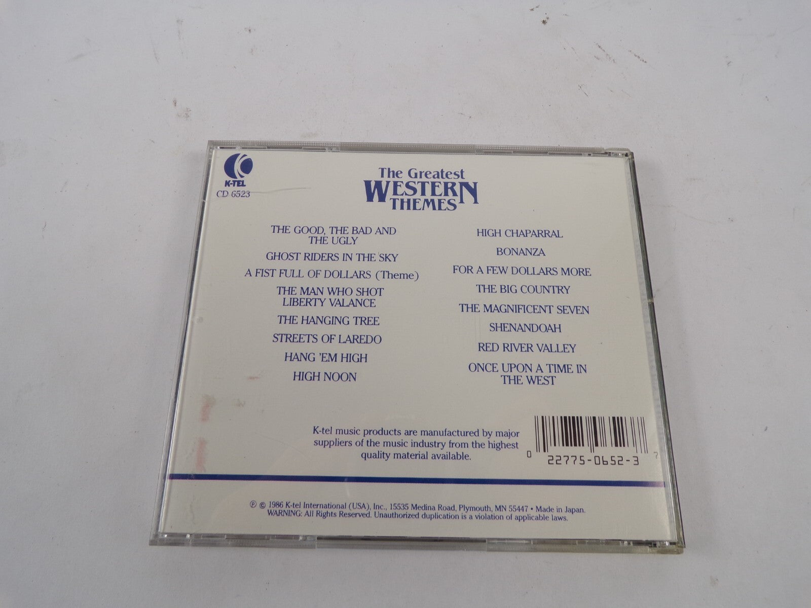 The Greastest Western Themes Compact Disc Digital Audio The Wild West High CD#16