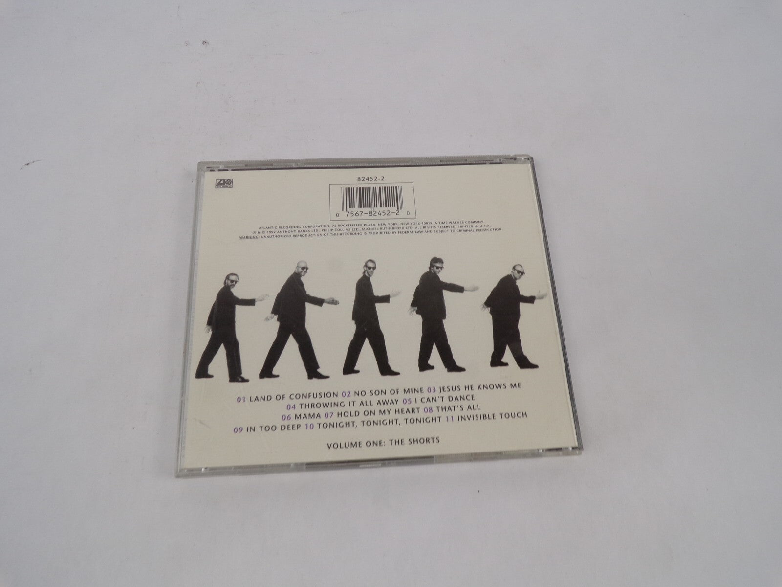 Genesis Live The Way We Walk Volume One The Shorts Land Of Confusion No CD#67