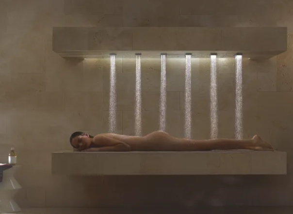 Dornbracht Horizontal Shower six water bar concealed body spray luxury wellness shower system