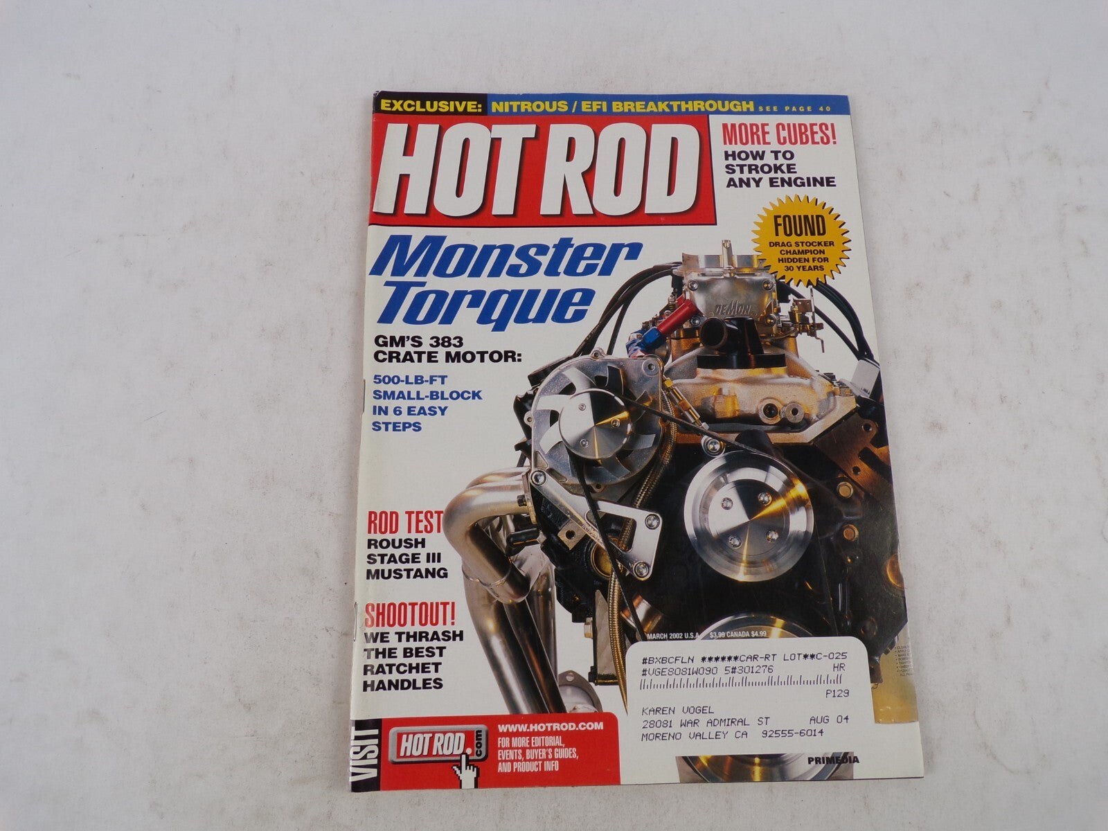 March 2002 Hot Rod Monster TorqueNitrous Efi Breakthrough More cubes! How To S