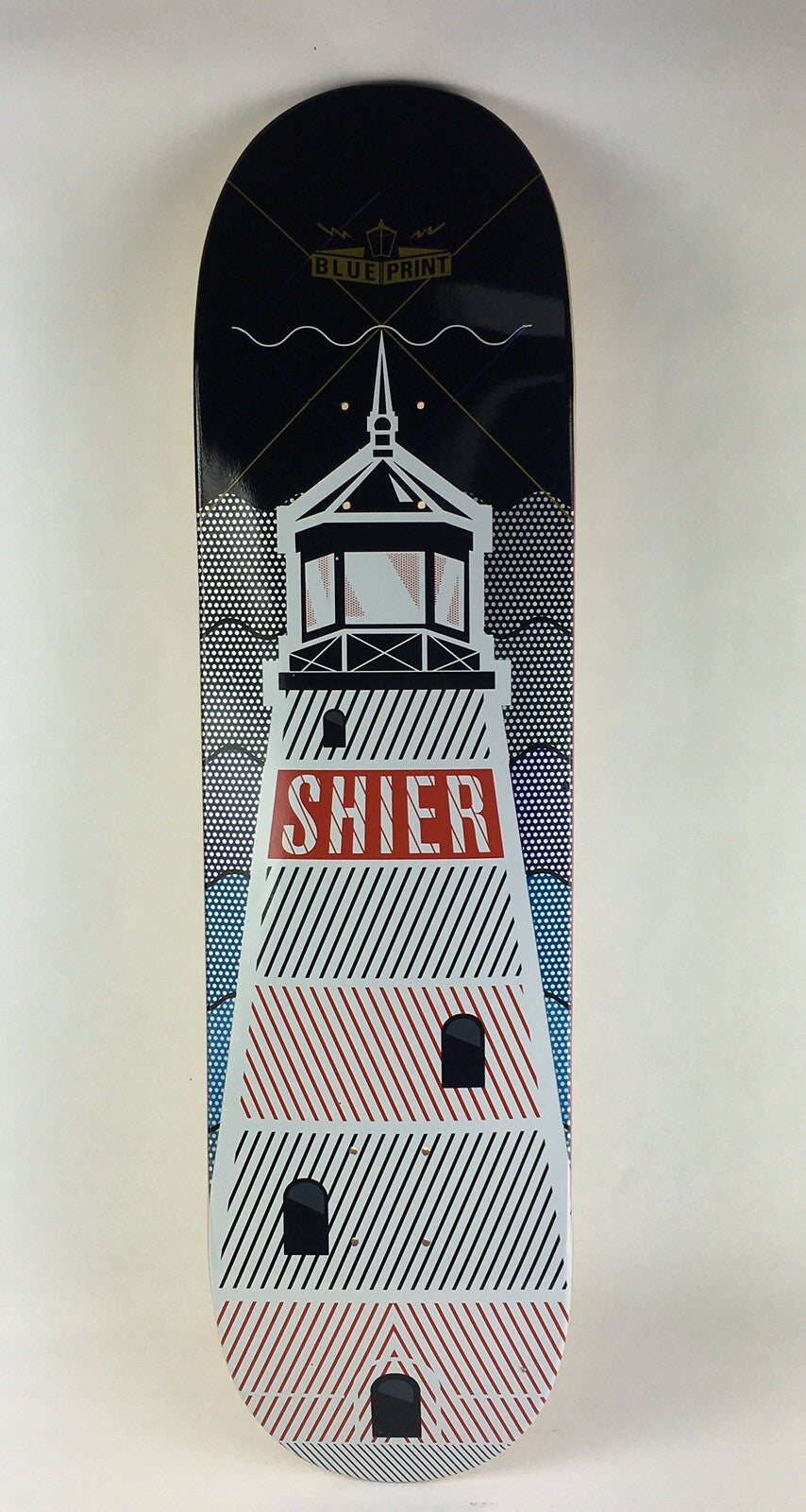 BLUEPRINT skateboards deck 8.25” RARE quality Paul Shier Tower Rare