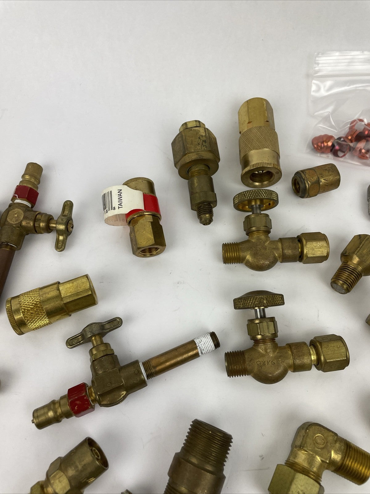 Campbell Hausfeld brass couplers ball valves connections lot steampunk
