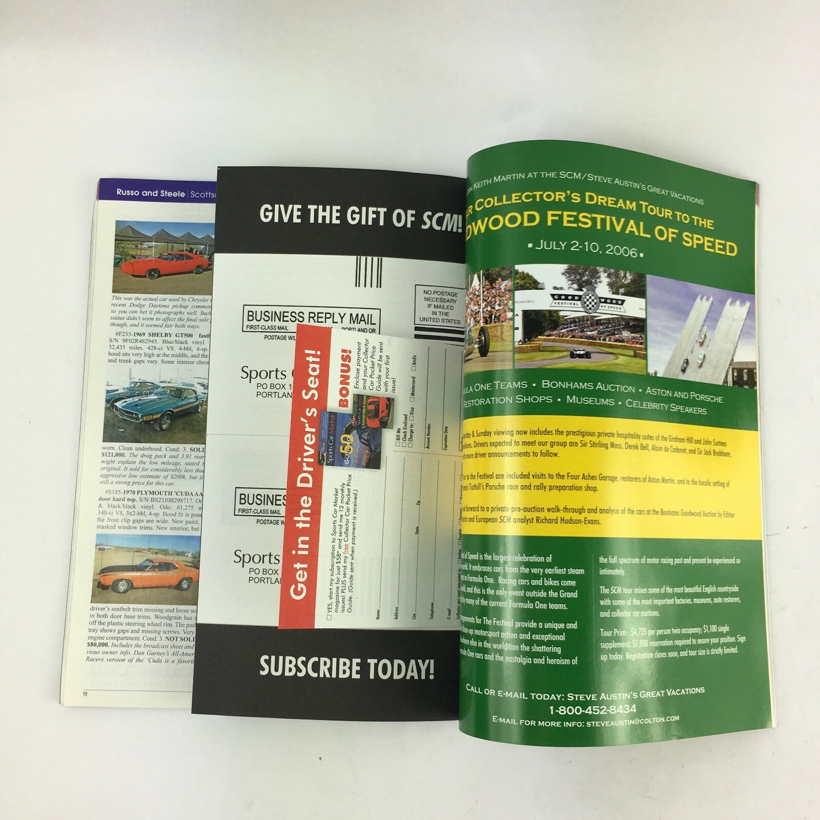 May 2006 Sports Car Market Magazine Maser 300S Chandelier Bidding Porsche Prices