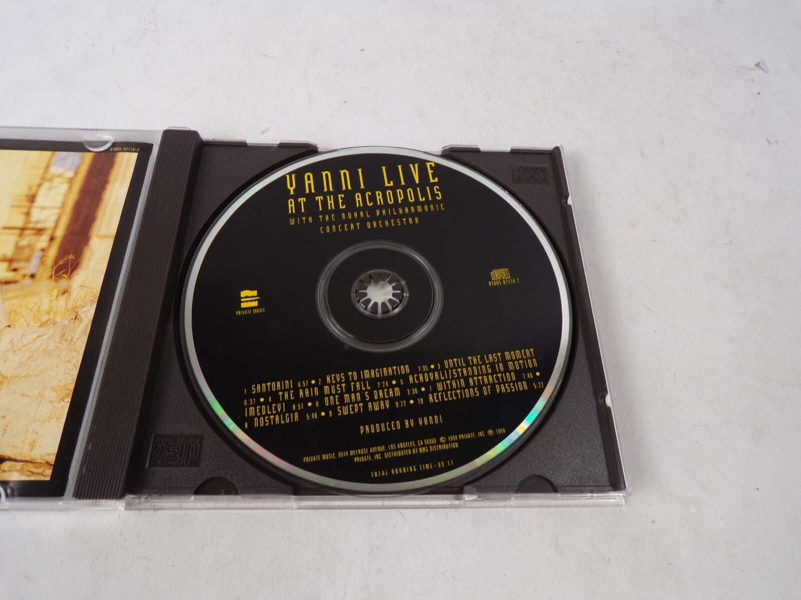 Yanni Live At The Acropolis With The Royal Philharmonic CConcert Crestar CD#62