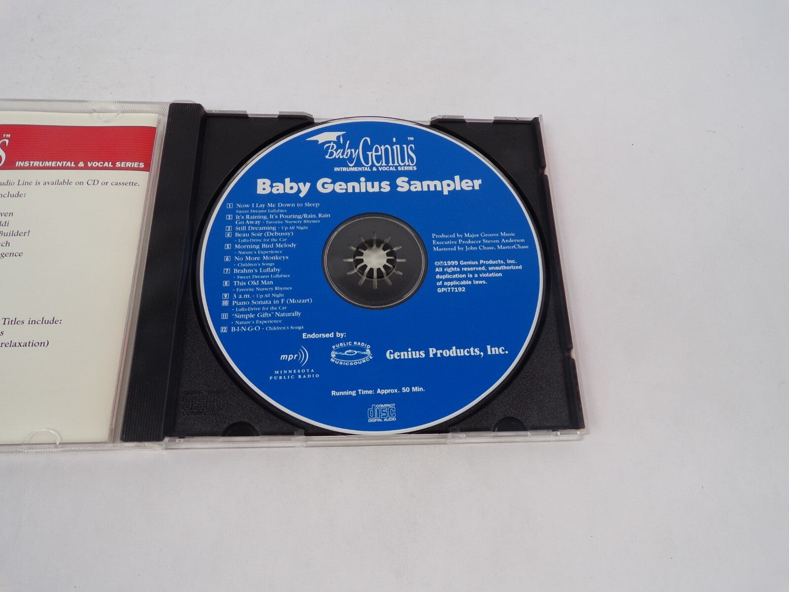 Baby Genius Instrumental & Vocal Series Baby Genius Sampler Now I Lay Me CD#71