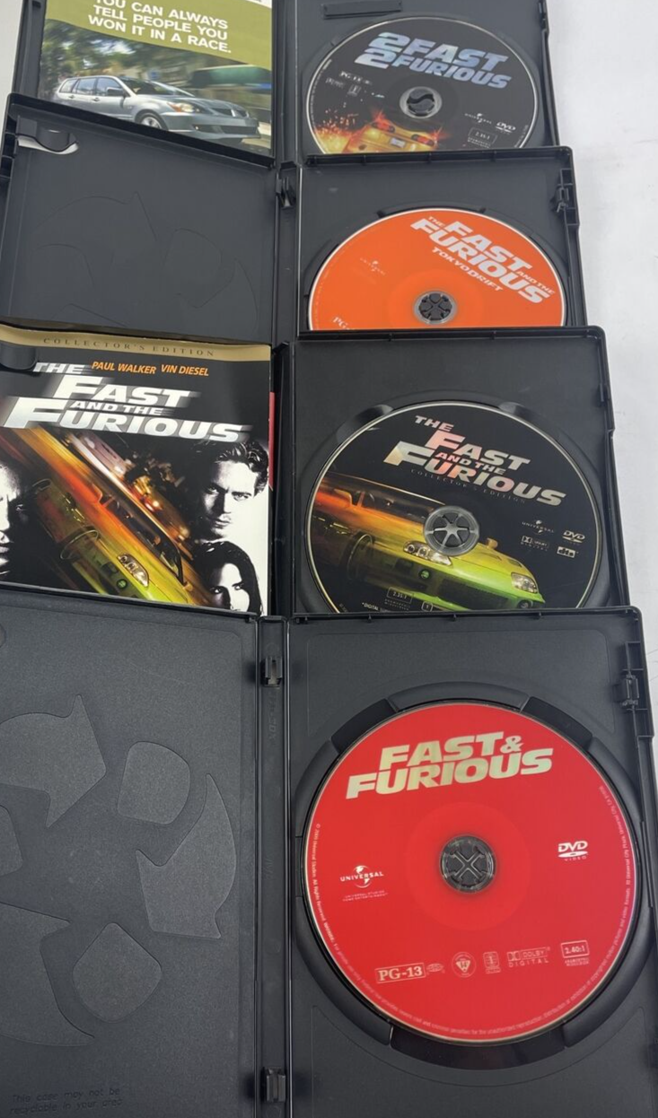 The Fast and The Furious Fast & Furious 4 DVD Lot Tokyo Drift 2 Fast 2 Furious