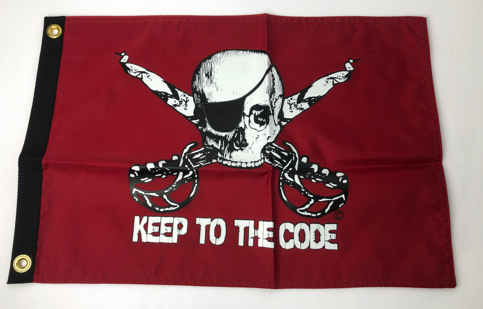 Flappin' Flags KEEP To The CODE 12" x 18" Flag Banner Double Sided Print Quality