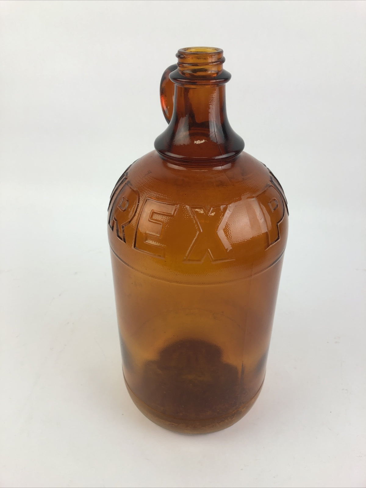 Vintage 1/2 Gallon Purex Amber Brown Bottle Duraglass Farmhouse Laundry Room