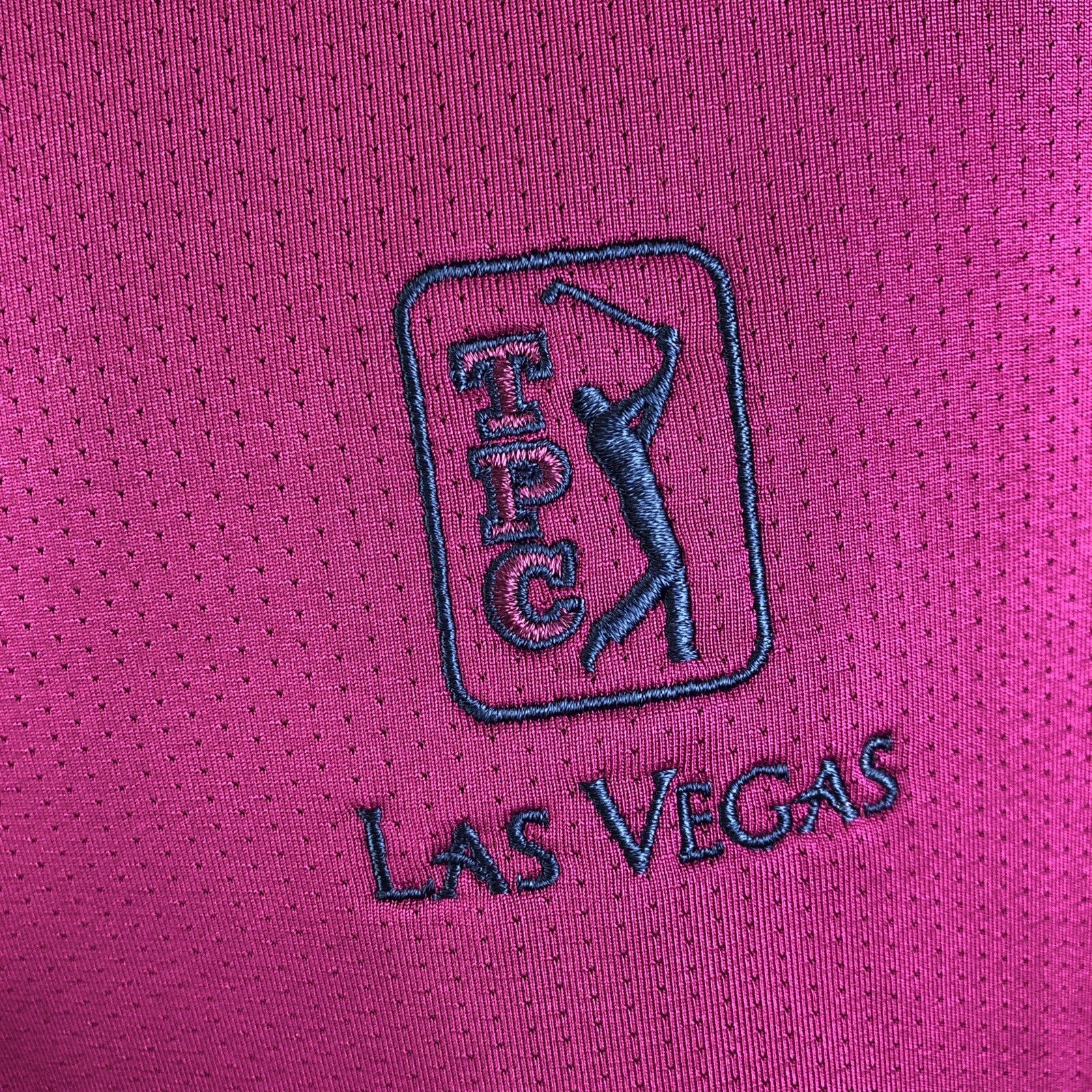 Adidas Climacool Mens Golf Shirt XL The Players Course TPC Las Vegas Fuchsia VGC