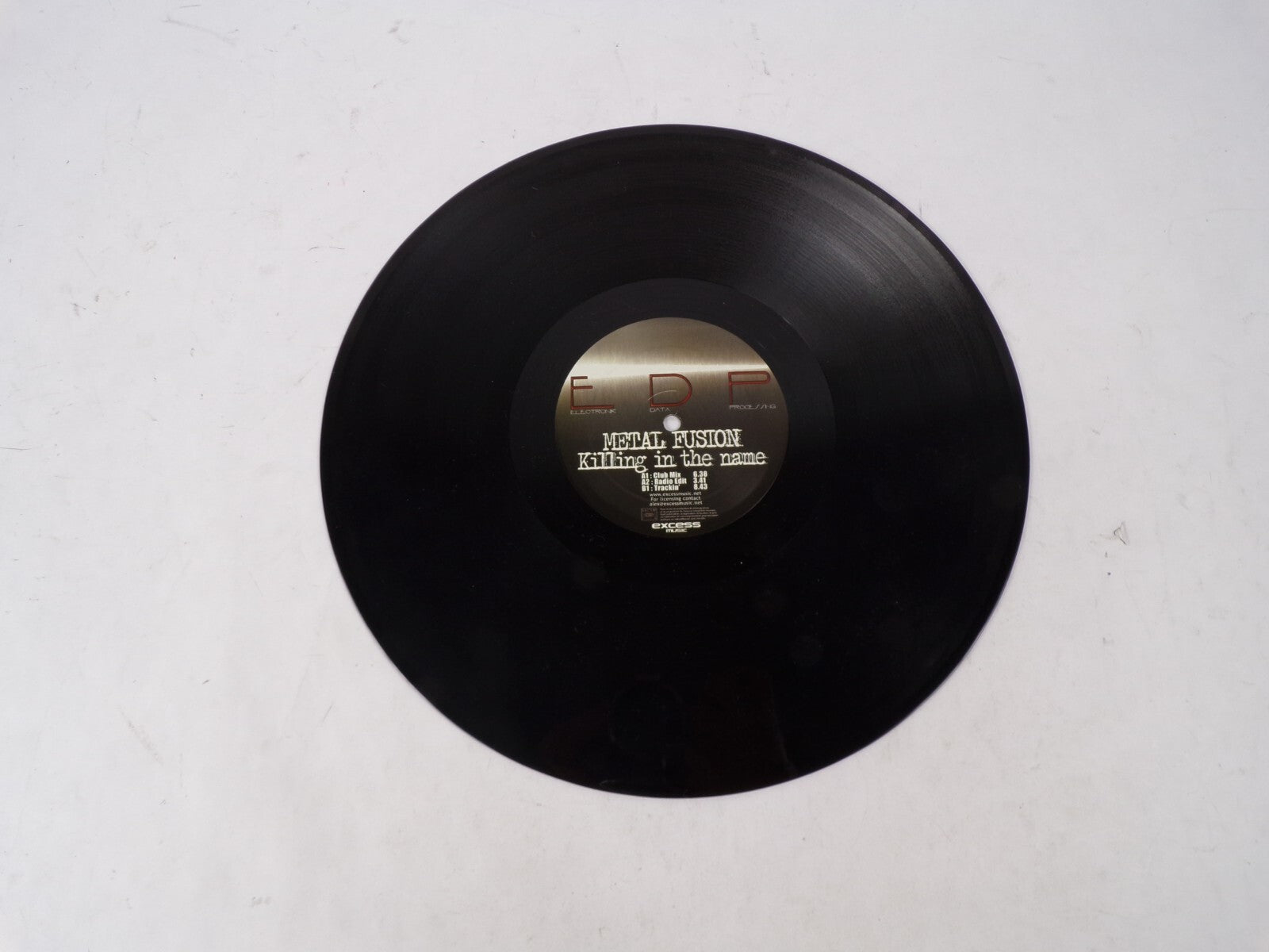 Metal Fusion Killing In The NameClub Mix Radio Edit Trackin' Vinyl Record