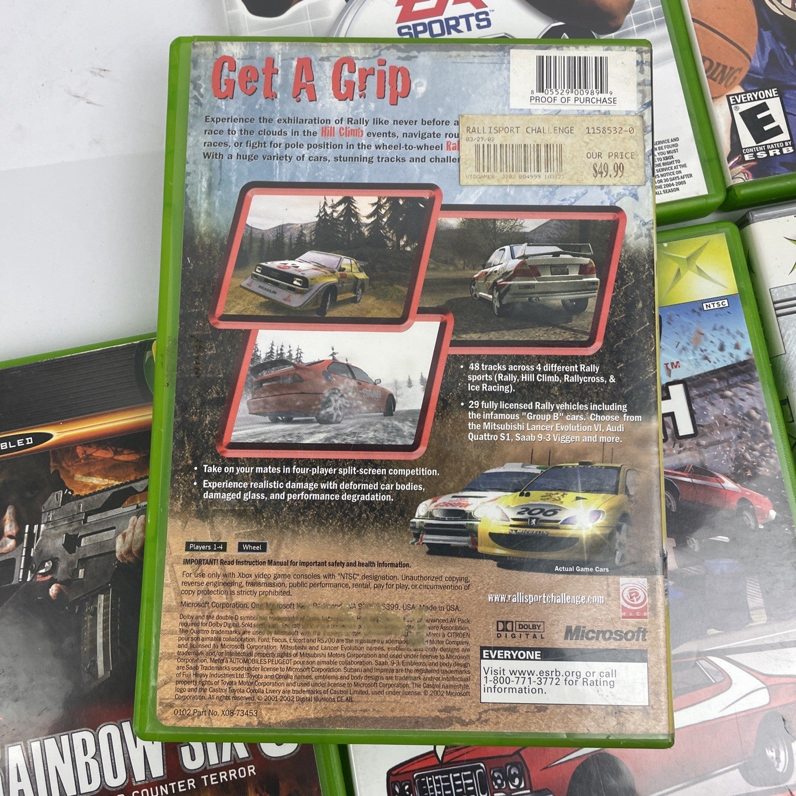 X Box One Games Lot (8) NBA NCAA Football FABLE GTA III Transworld Surf Starsky