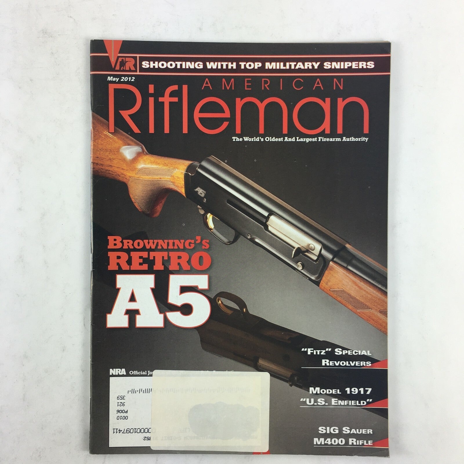 May 2012 American Rifleman Magazine Browning's Retro A5 SIG Sauer M400 Rifle