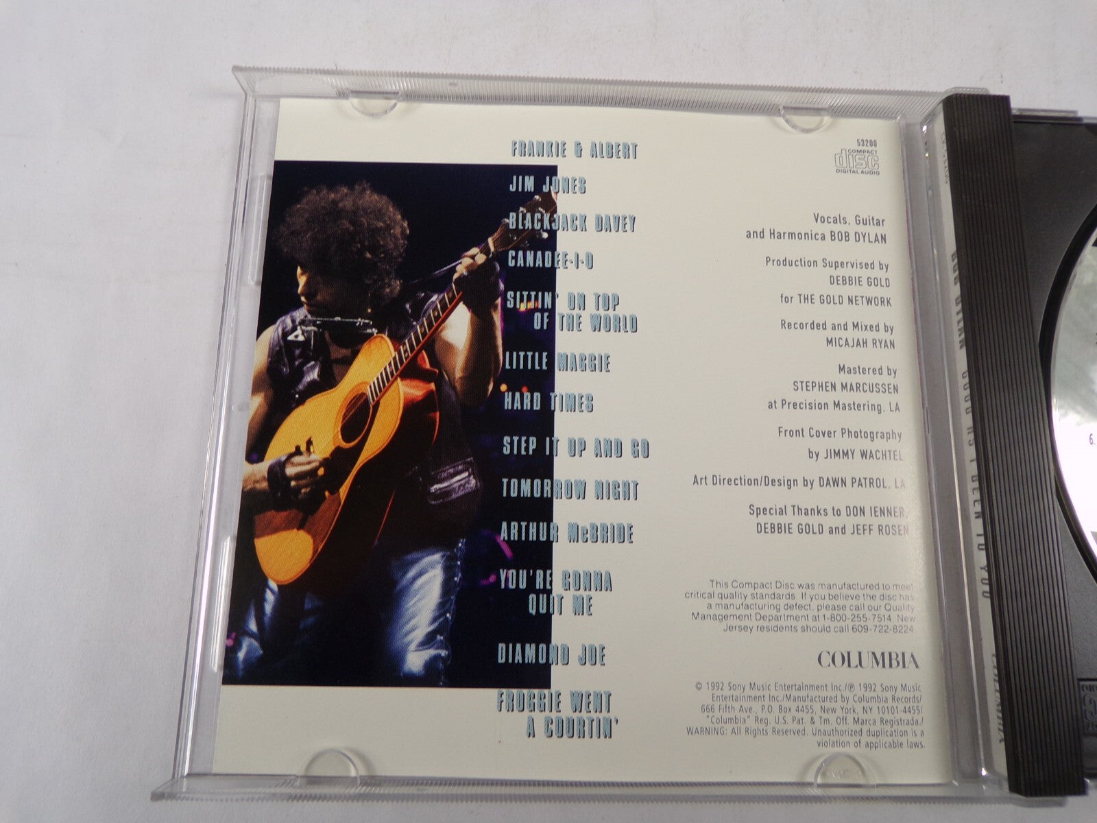 Bob Dylan Good As I Been To You Jim Jones Blackjack Davey Canadee CD#56
