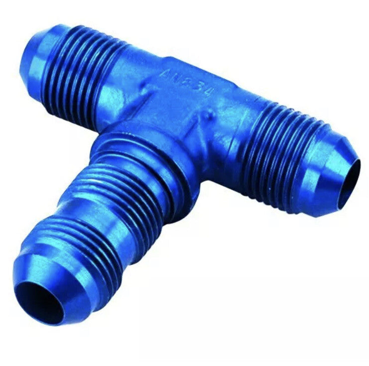 Earl's Performance 983406ERL bulkhead fuel hose tee fitting anodized aluminum NOS