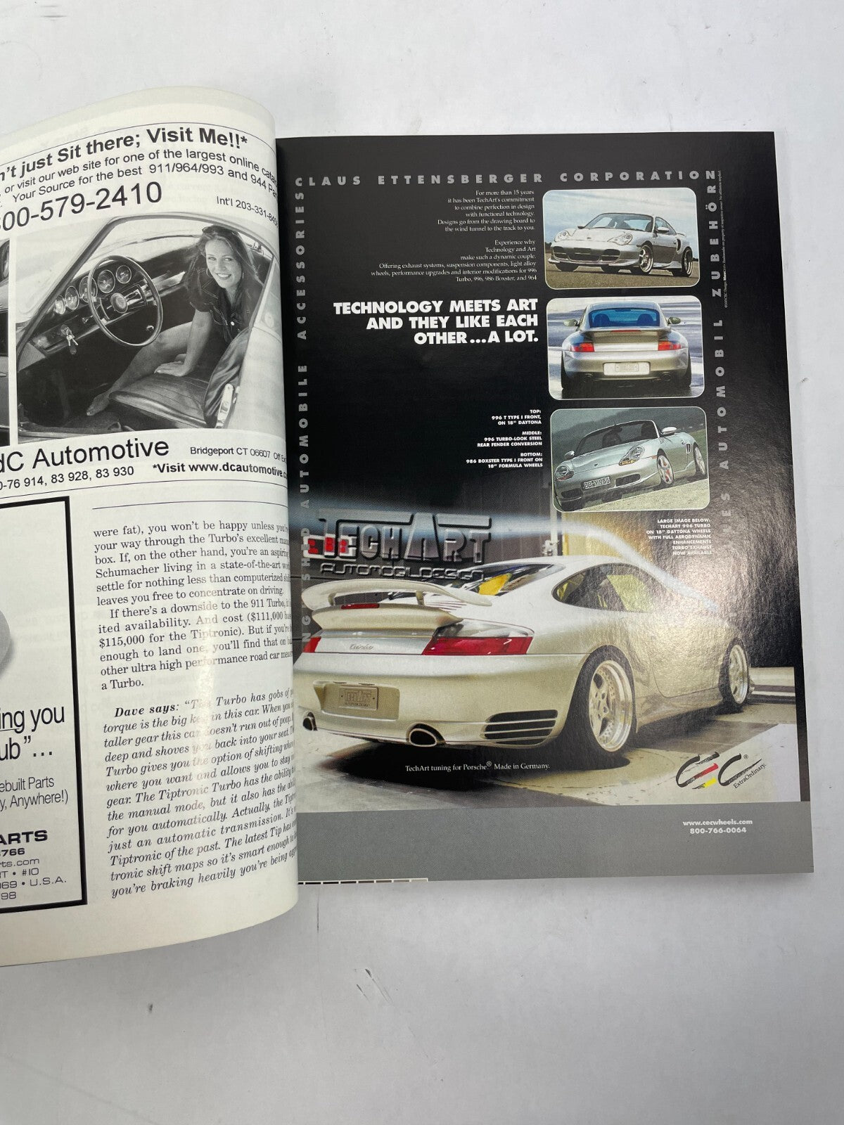August 2001 Porsche Panorama Magazine Technology Meets Art and They Like Each