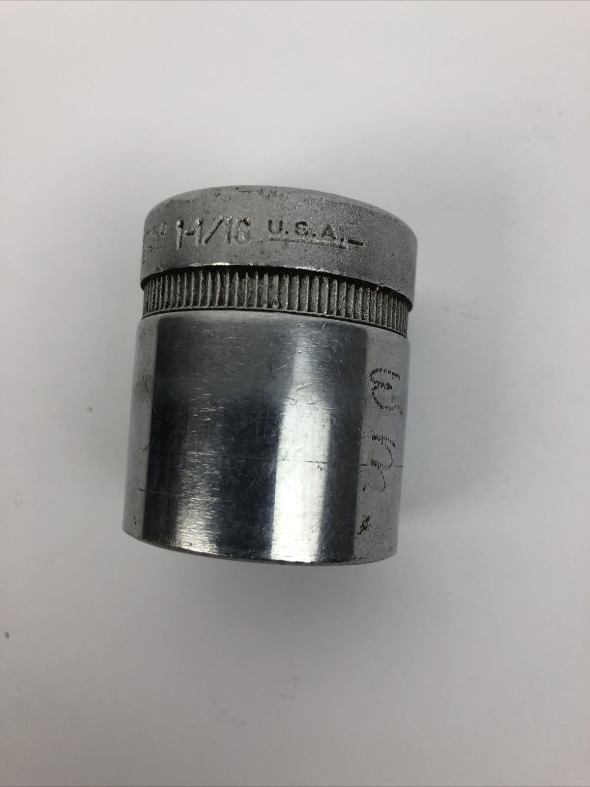 Vintage INDESTRO Super 1/2" Drive 1 1/16" Socket USA 1234 - LOOK