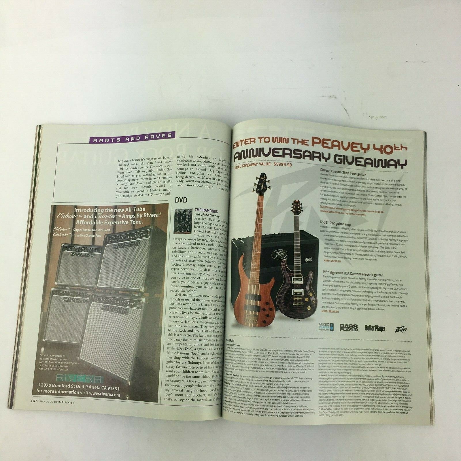 May 2005 Guitar Player Magazine Aerosmith's Joe Perry Flies Solo! Hubert Sumlin