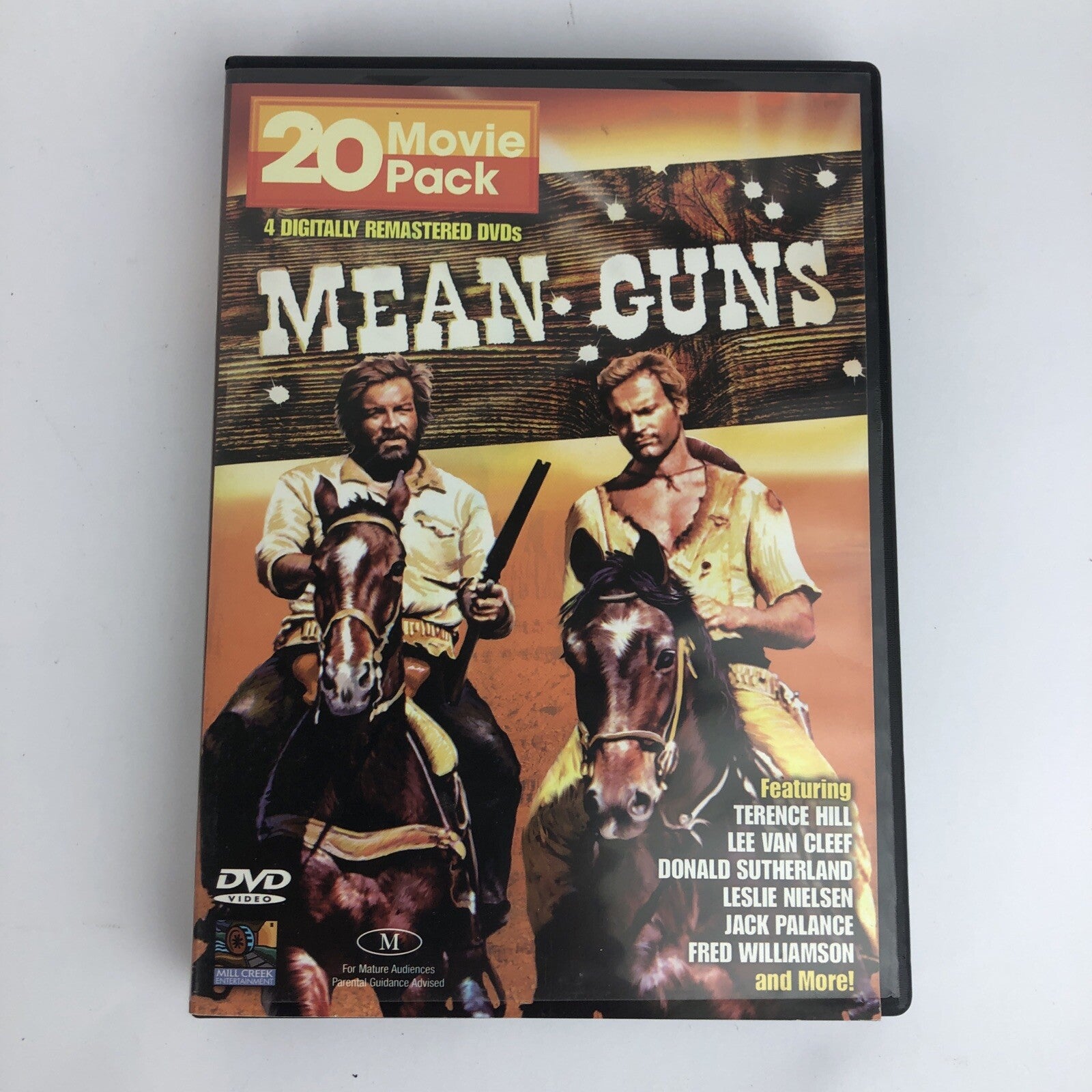 Mean Guns 20 Movie Pack (DVD, 4-Disc Set) Western Cowboys Digitally Remastered