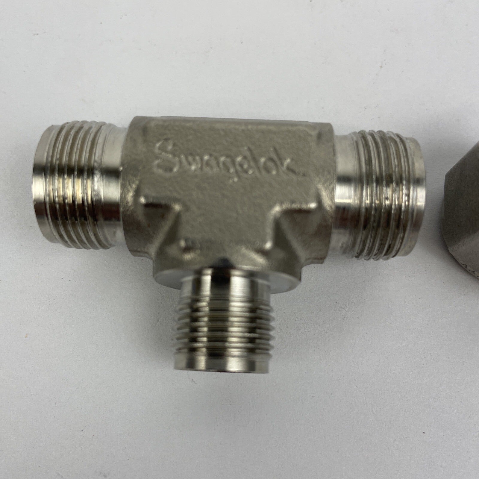 OEM Swagelok T Tee Fitting 316 SMY with One End Cap Stainless Steel