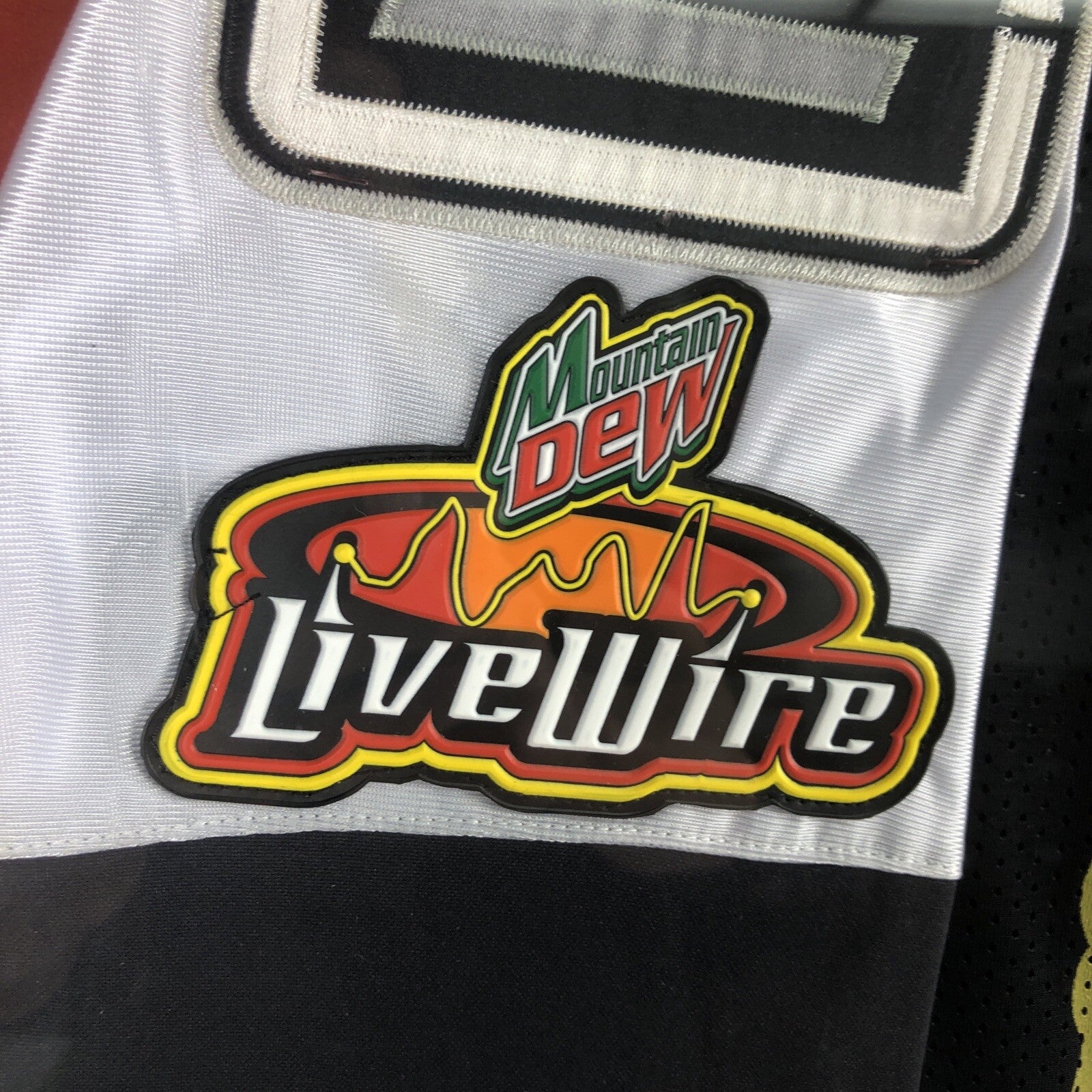 Carey Hart Mountain Dew Livewire Shift Motocross Jersey Matted and Framed - 1/1