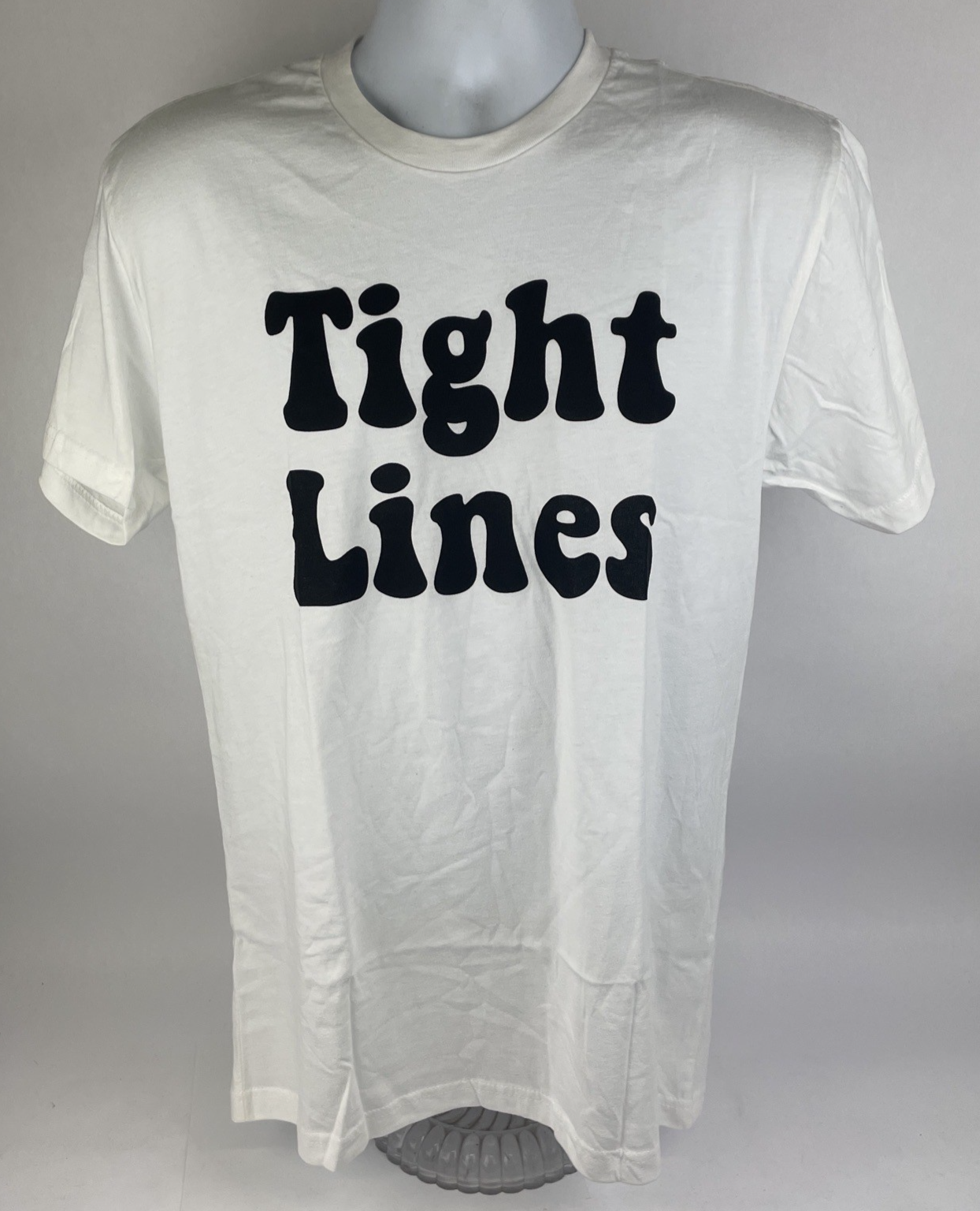 Lot of two new The Mad Hueys Tight Lines ocean fishing T-shirts in men's medium