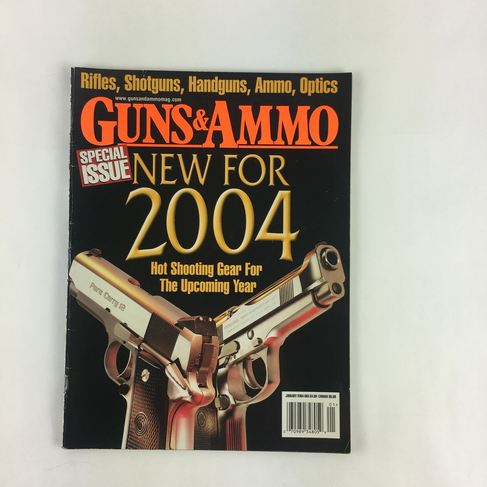 January 2004 Guns & Ammo Magazine New For 2004 Hot Shooting Gear Upcoming Year