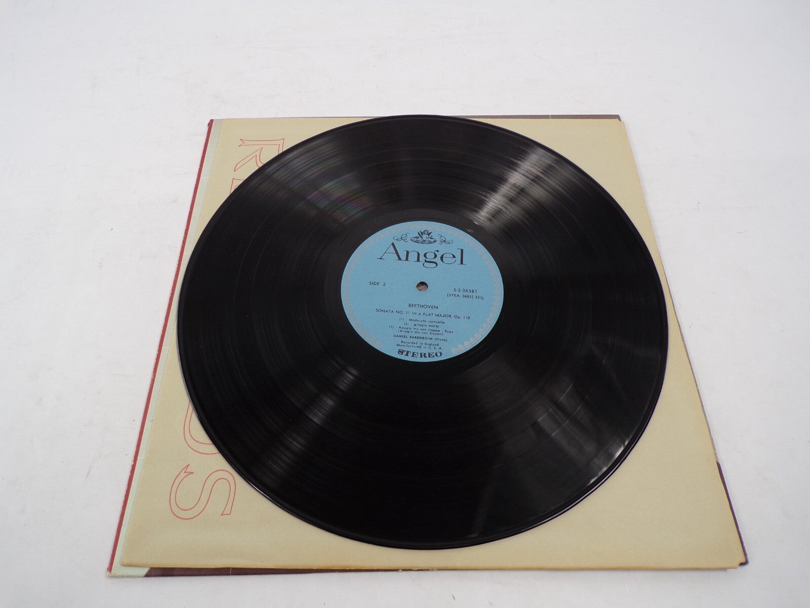 Daniel Barenboi Beethoven Sonatas Stereo Vinyl Record