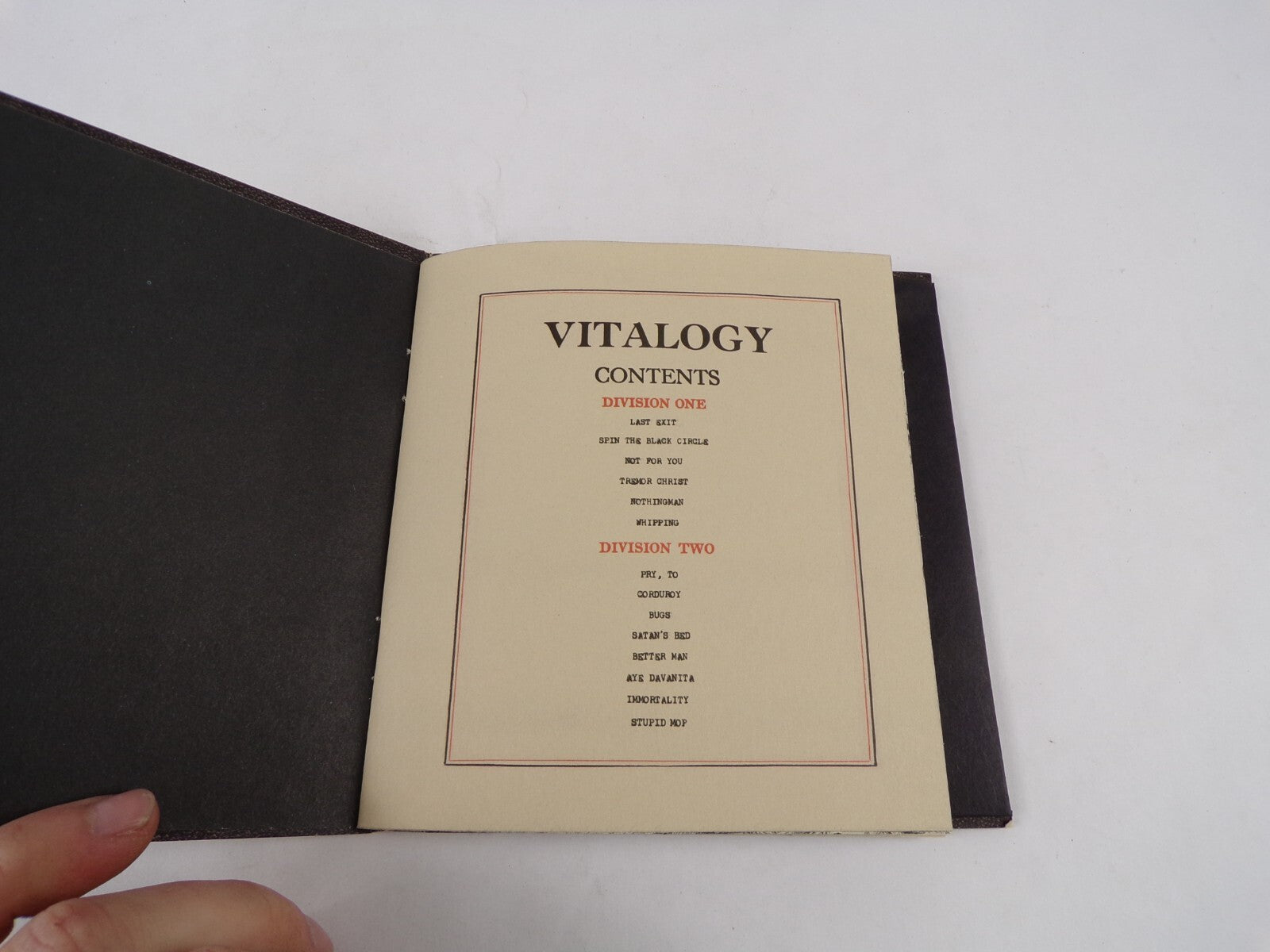 Vitalogy Last Exit Spin The Black Circle Not For You Nothingman CD#34