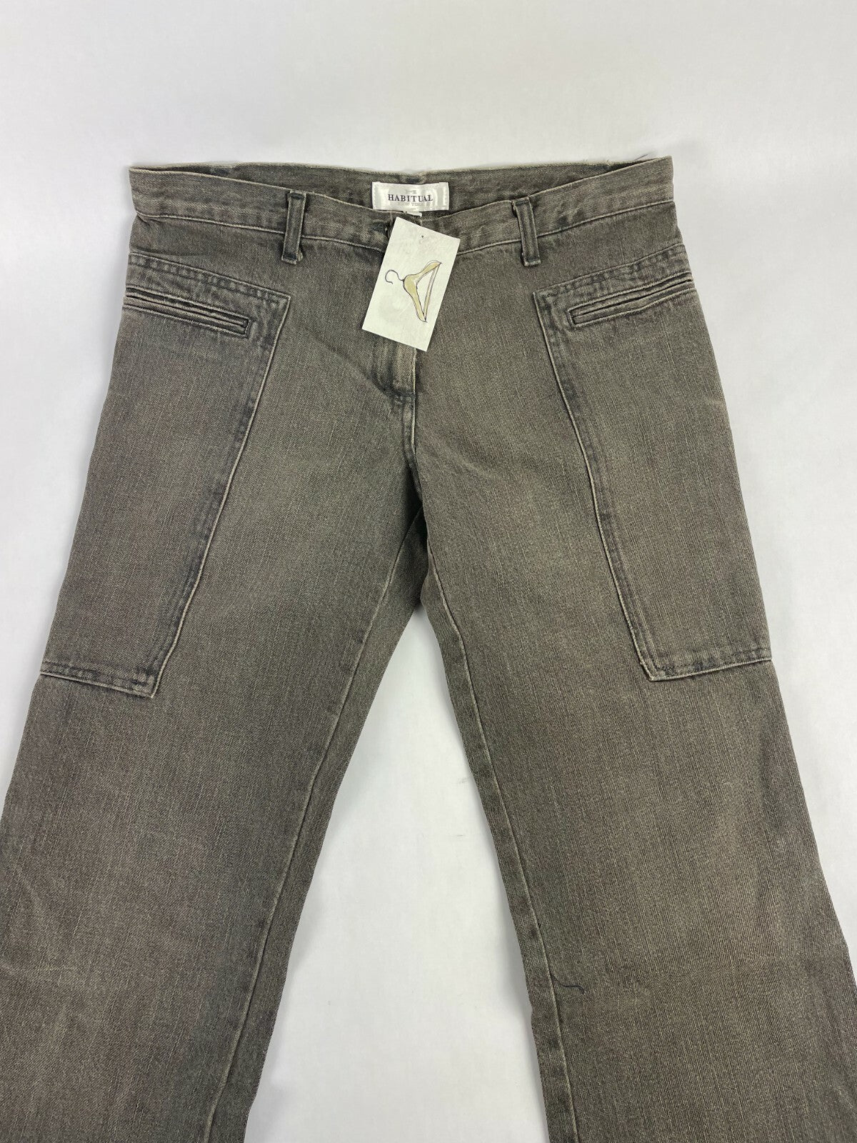 Habitual Men's Denver Gray Regular Straight Denim Jeans Size W 32 L 34