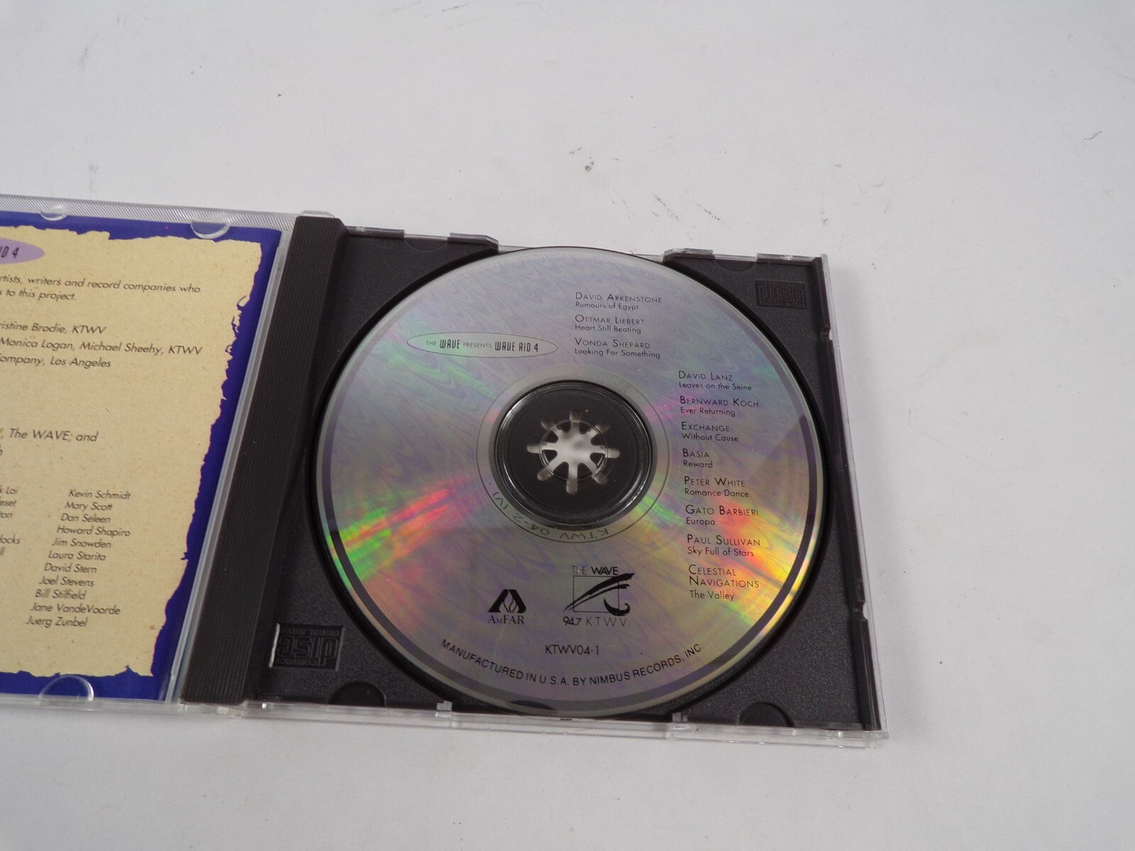 Wave Aid David Arkenstone David Lanz Basia Gato barbieri Exchange CD#61