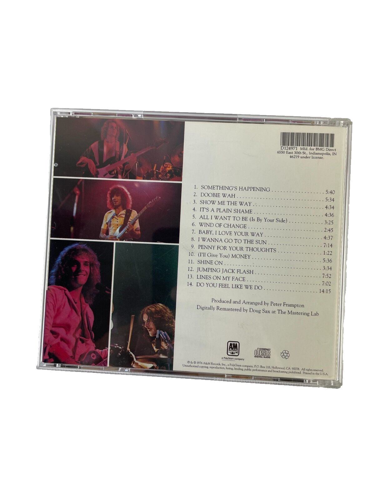 Frampton Comes Alive Somethings Happening Show Me The Way Wind Of Change #F-G
