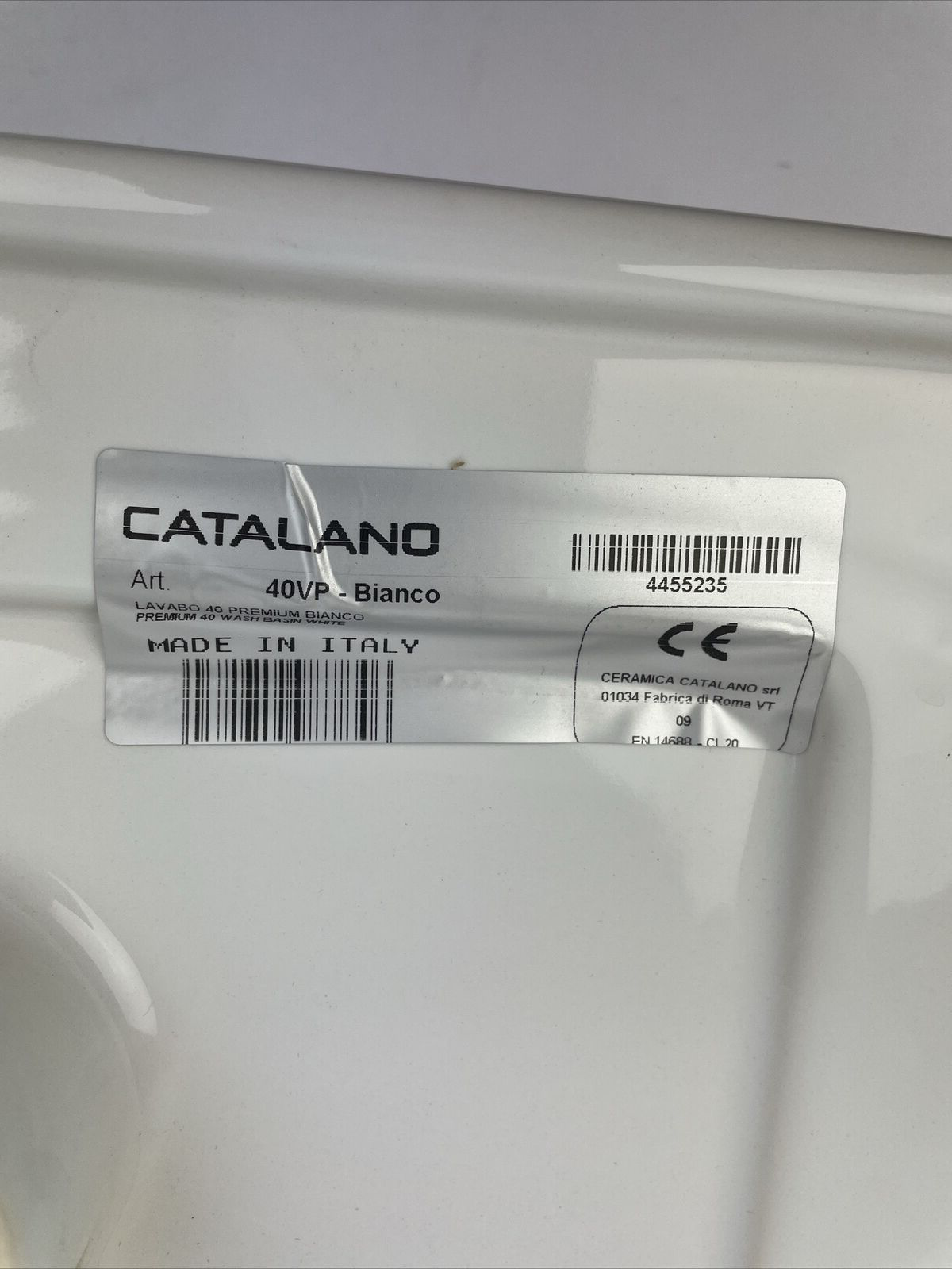 OEM CATALANO ITALY PREMIUM 40VP Basin Bathroom Sink Catalano Premium 40 Basin