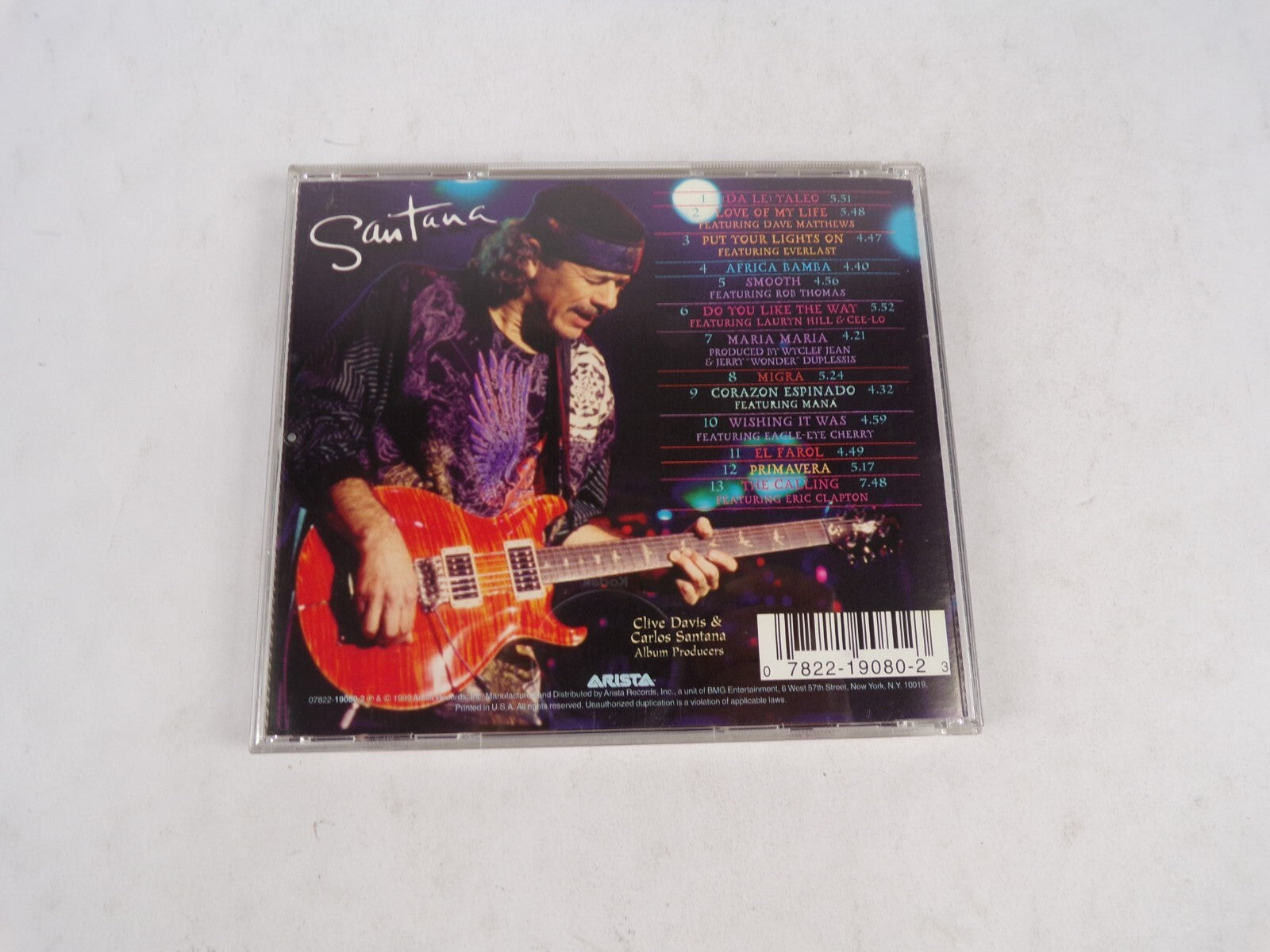 Santana Supernatural Put Your Lights On Do You Like The Way Maria Maria CD#54