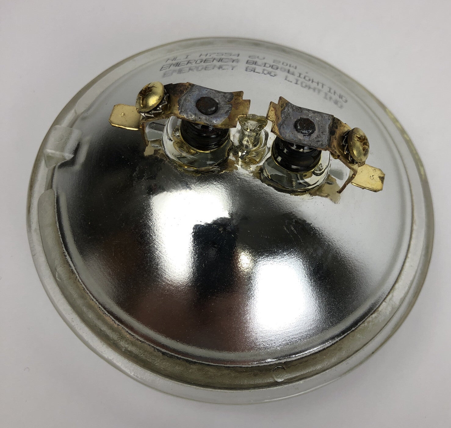 HALOGEN H7554 SEALED BEAM EMERGENCY BLDG LAMP BULB 20W 6V SCREW TERMINAL - LOOK