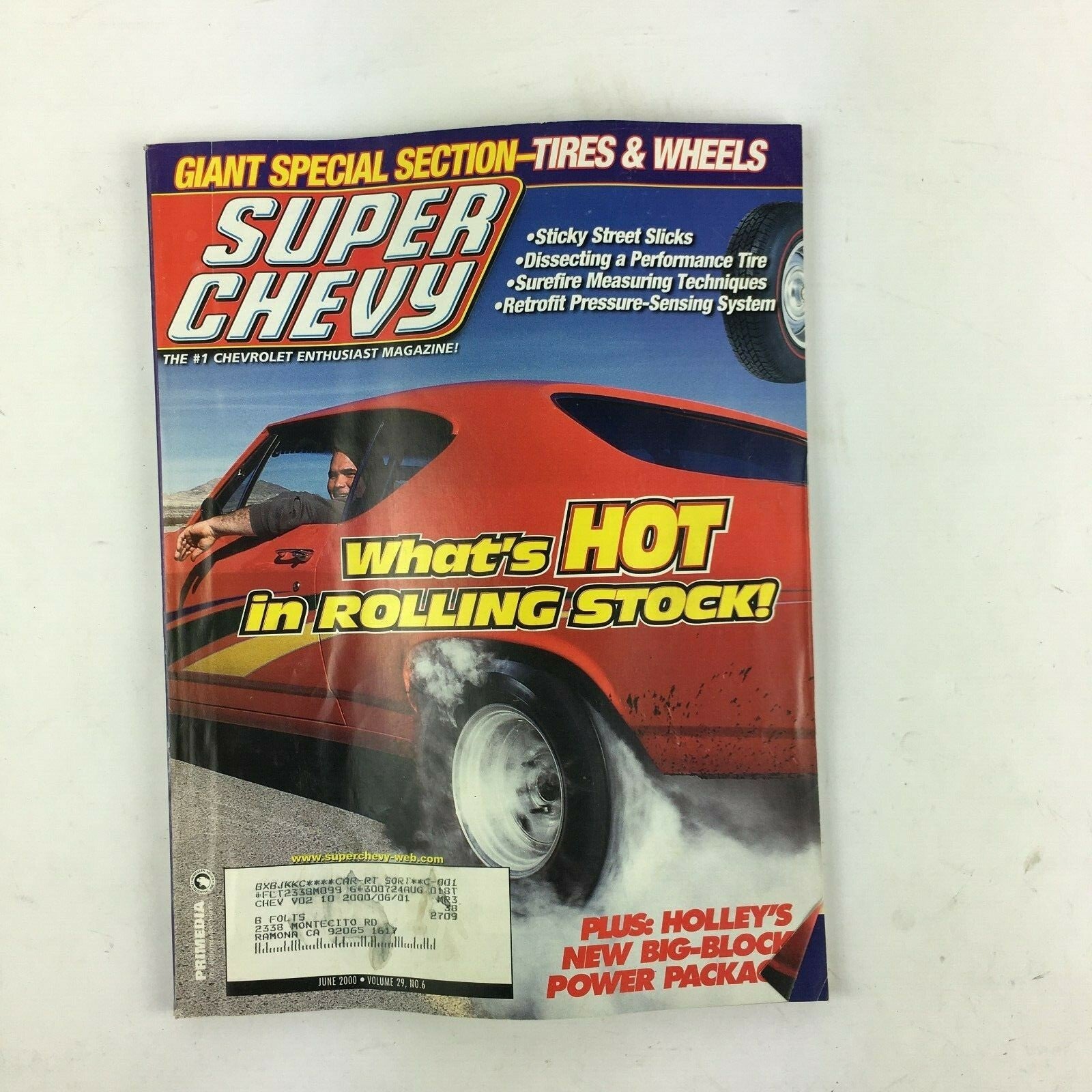 June 2000 Vol 29 Super Chevy Magazine Whats Hot in Rolling Stock! Holleys