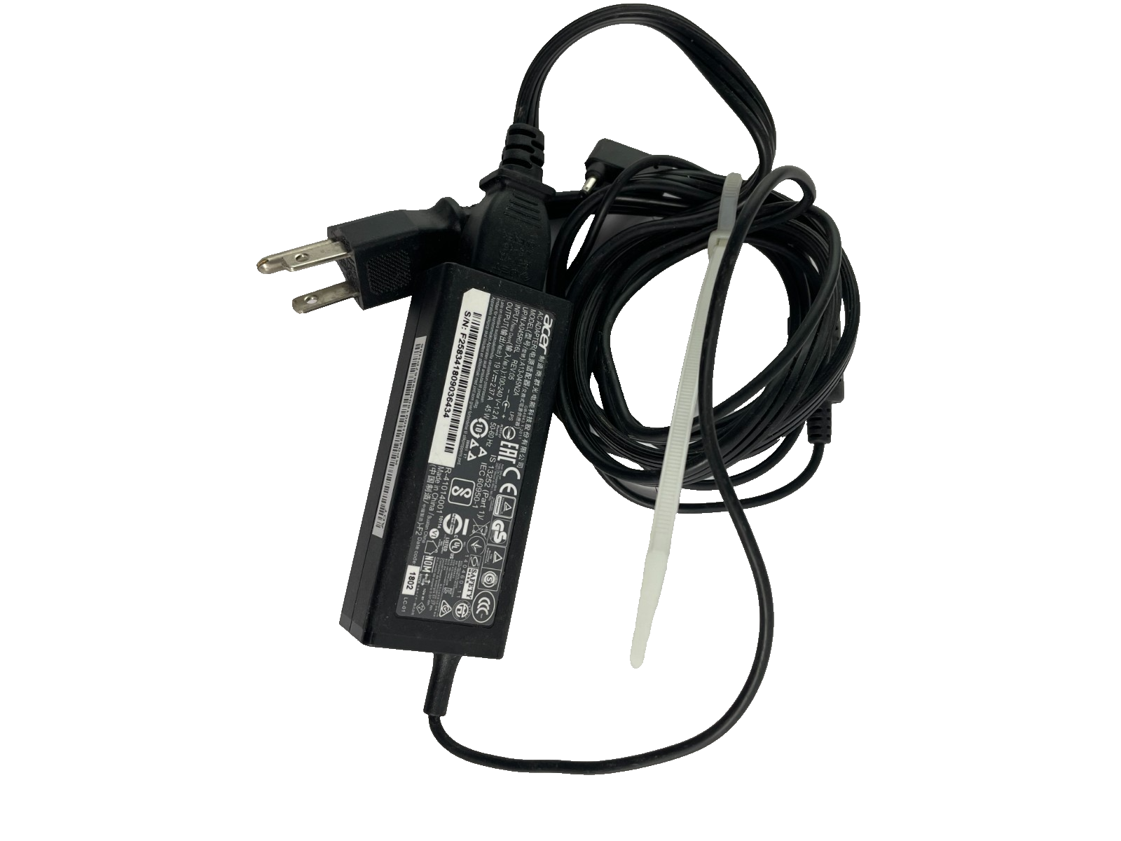 Geniune Acer A13-045N2A Output 100-240V 1.2A AC Power Supply AC Adapter #A85