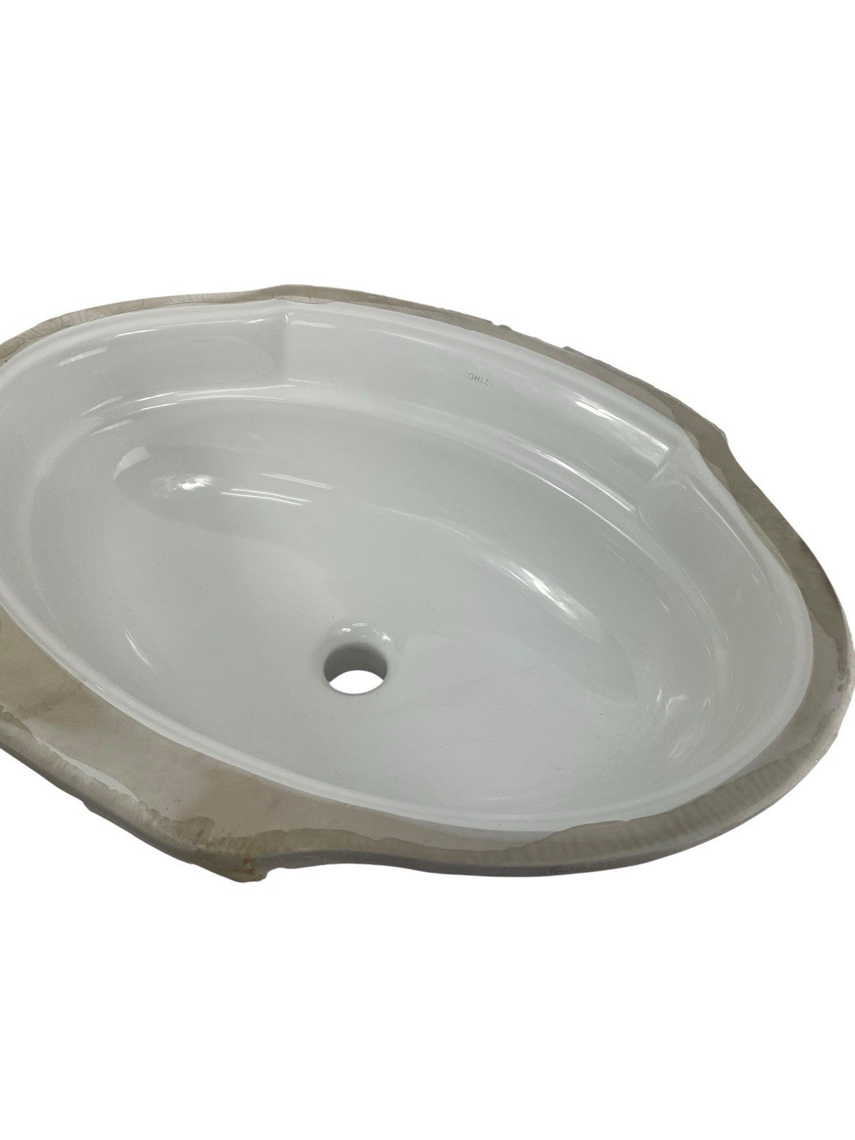 KOHLER K-2341-0 Leighton white undercounter lavatory sink oval vitreous china bathroom basin