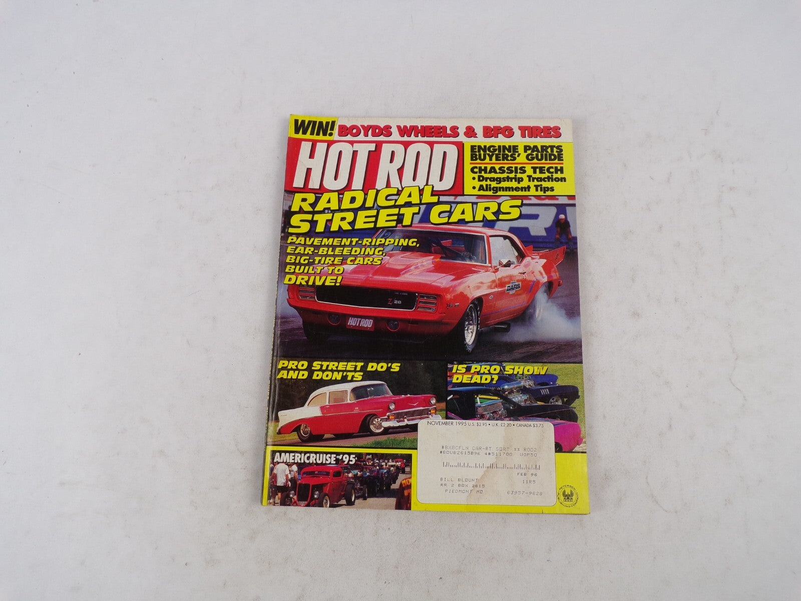 November 1995 Hot Rod Radical Street Cars Pavement-Ripping,Ear-Bleeding,Big-Tire