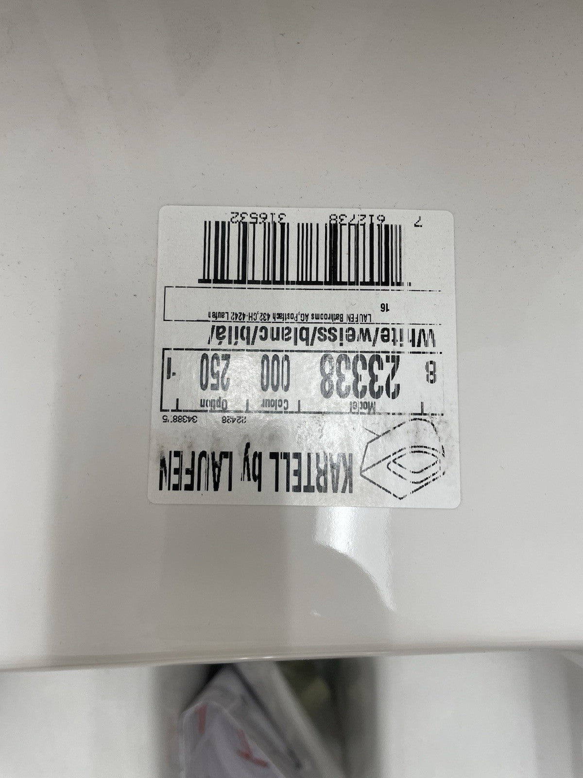 Laufen Kartell Toilet 21 1/2" Dual Flush Wall Hung Rimless Water Closet Bowl