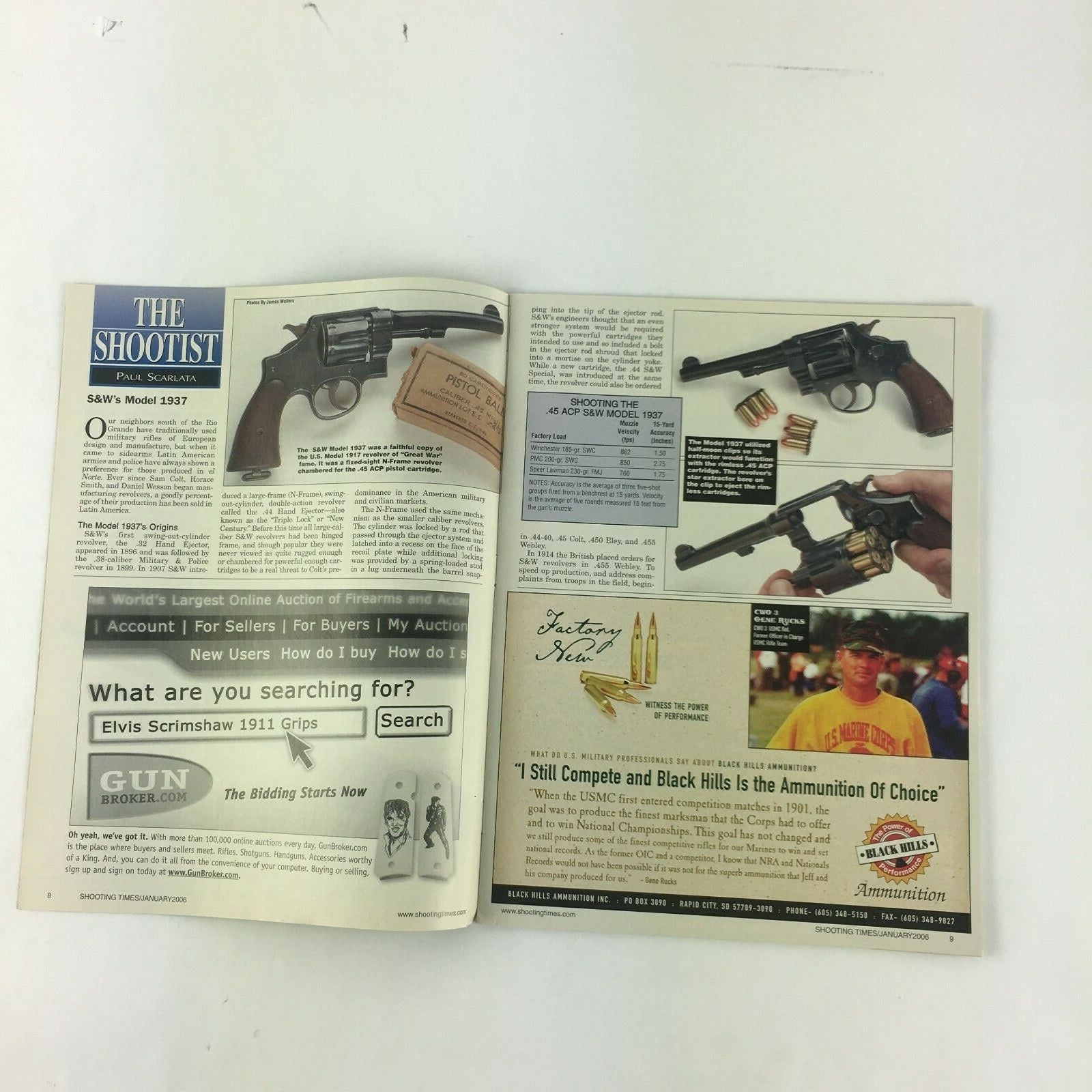 January 2006 Shooting Times Magazine New Guns and Gear For 2006 Hormady Designs