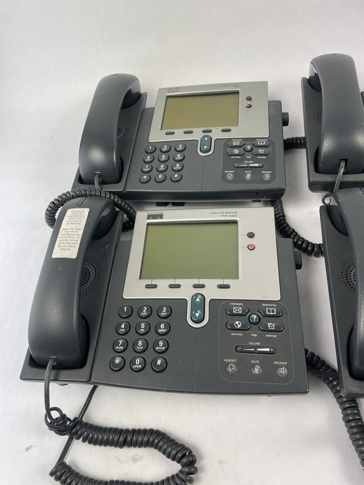 Lot 4- Cisco 7940 G IP VOIP Phone | CP-7940G | w/ Handset | 7900 Series