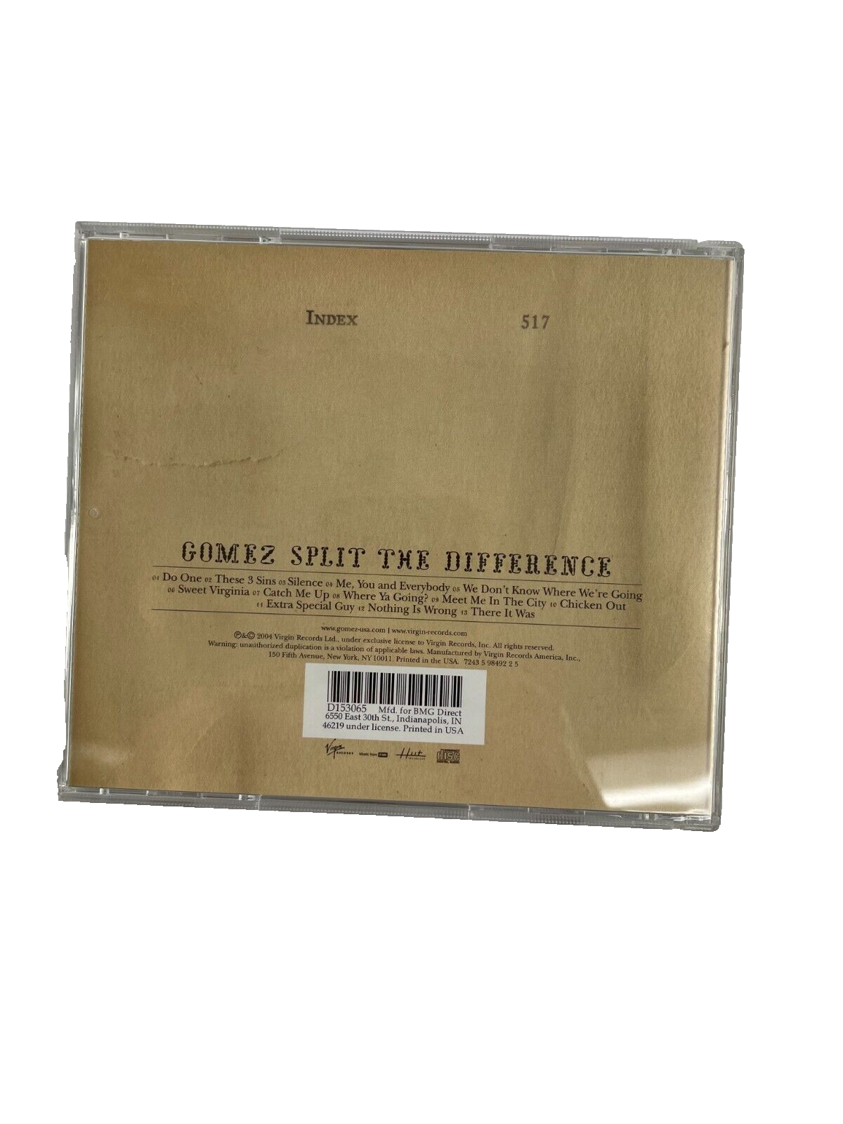 Gomez Split The Difference Me You and Everybody Meet Me In The City #F-G