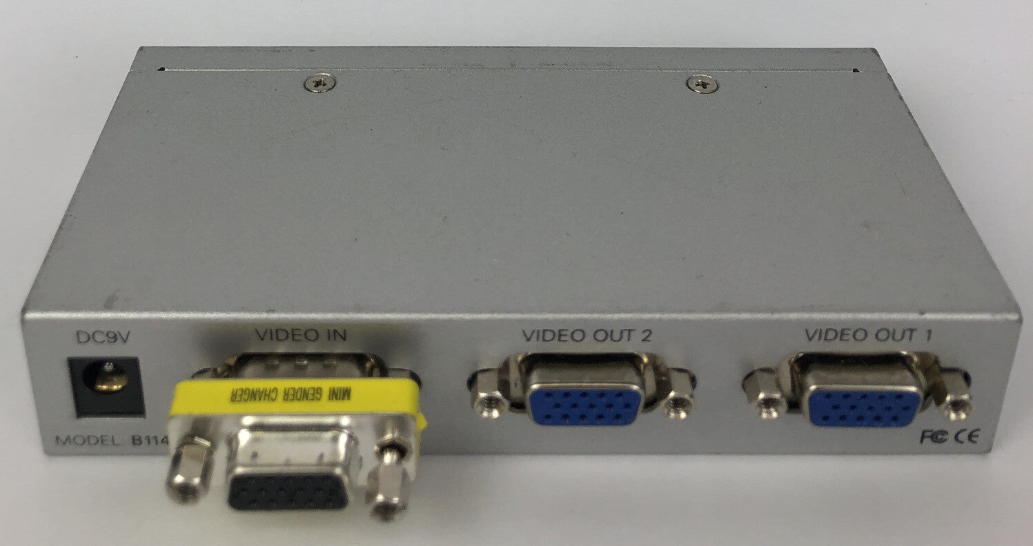 Tripp-Lite VGA/SVGA 2-Port Video Splitter Signal Booster B114-002-R Free Ship