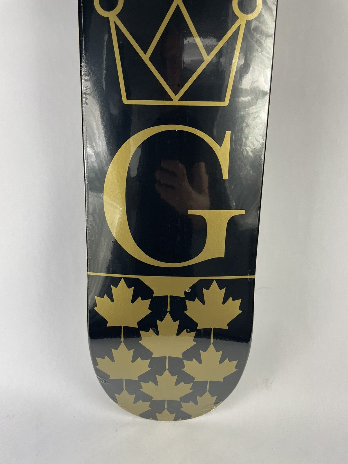 Uncle G Canadian Gold Crown 8.125-inch rare skateboard deck with premium maple construction and collectible graphic.