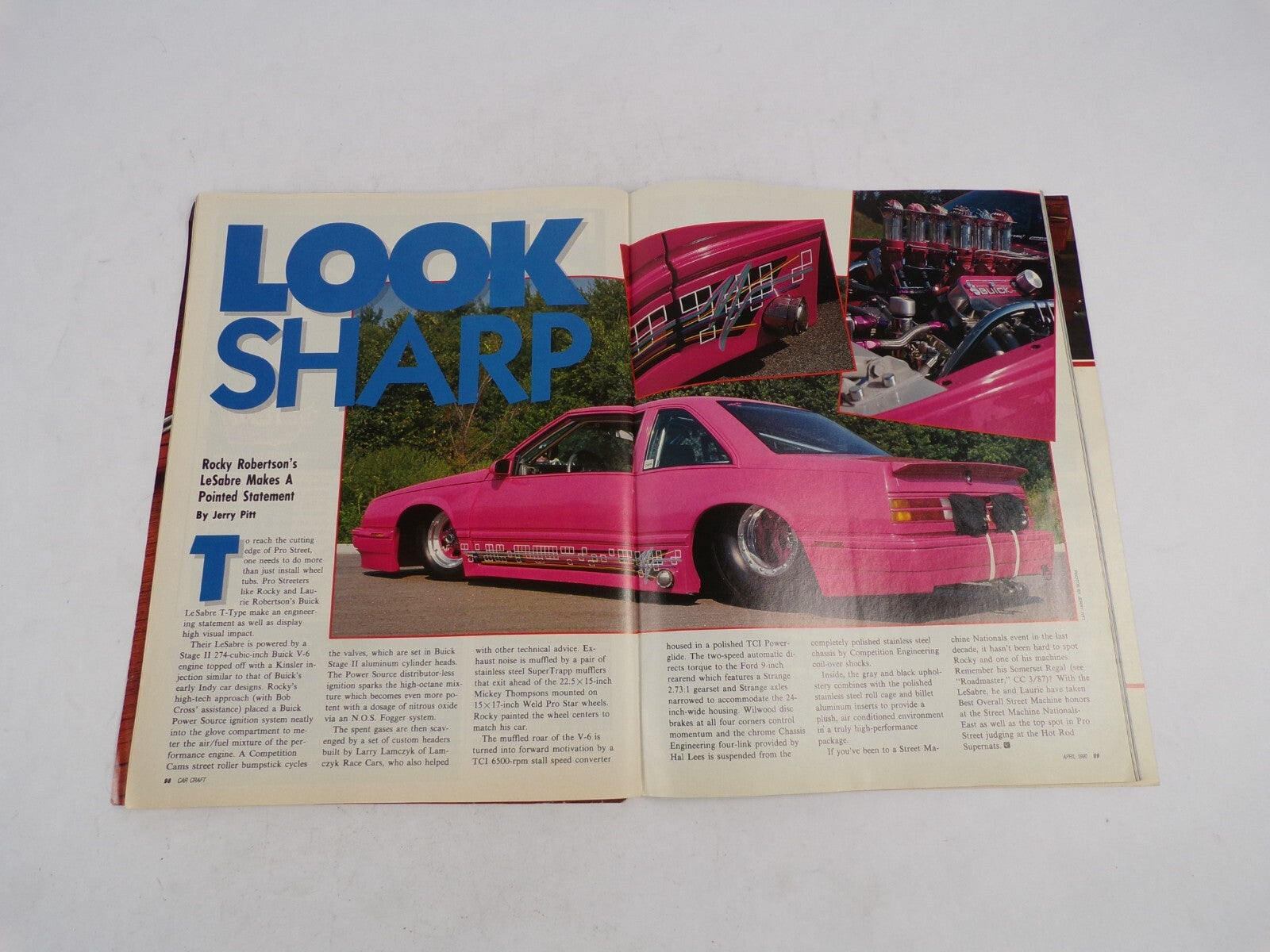 April 1990 Car Craft Hot Graphics Designs Colors Cars! Special Musclecar Pull-Ou