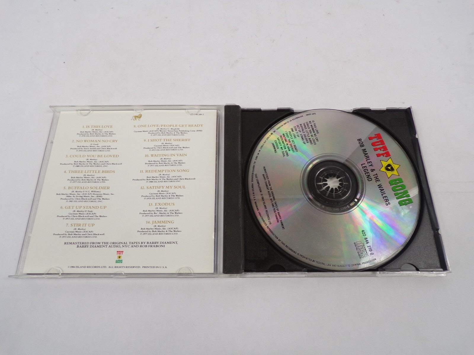 Bob Marley & The Wailers - Legend Is This Love No Woman No Cry Could You CD#26