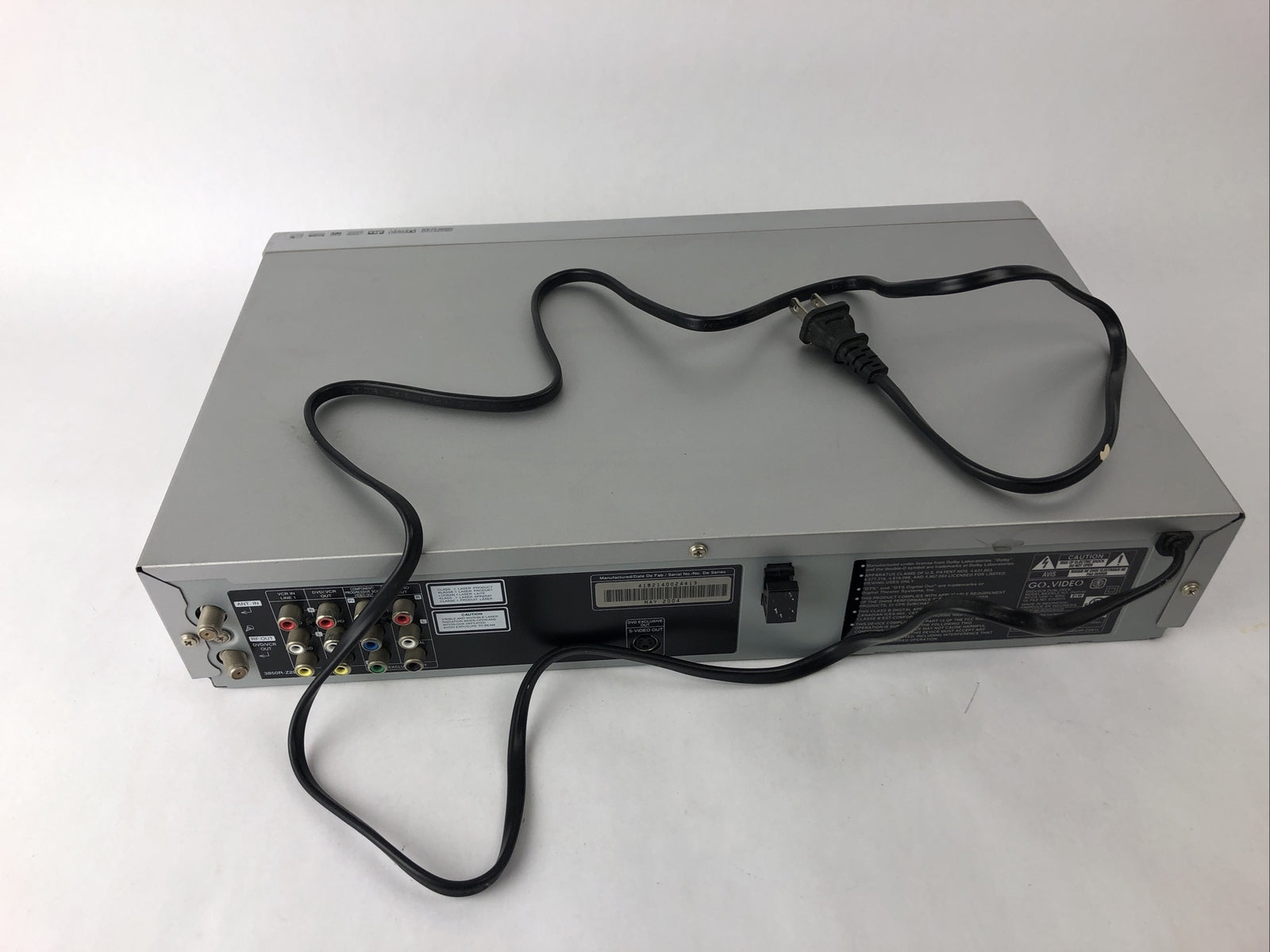 GO VIDEO DV2140 4 HEAD HI FI VHS VCR / DVD PLAYER - FOR PARTS OR REPAIR