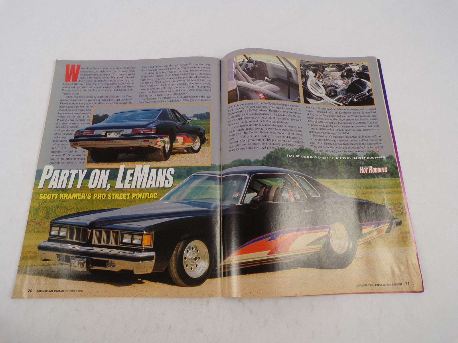 December 1996 Hot Rodding Magazine GM Restoration Parts Pro Street Camaro Force